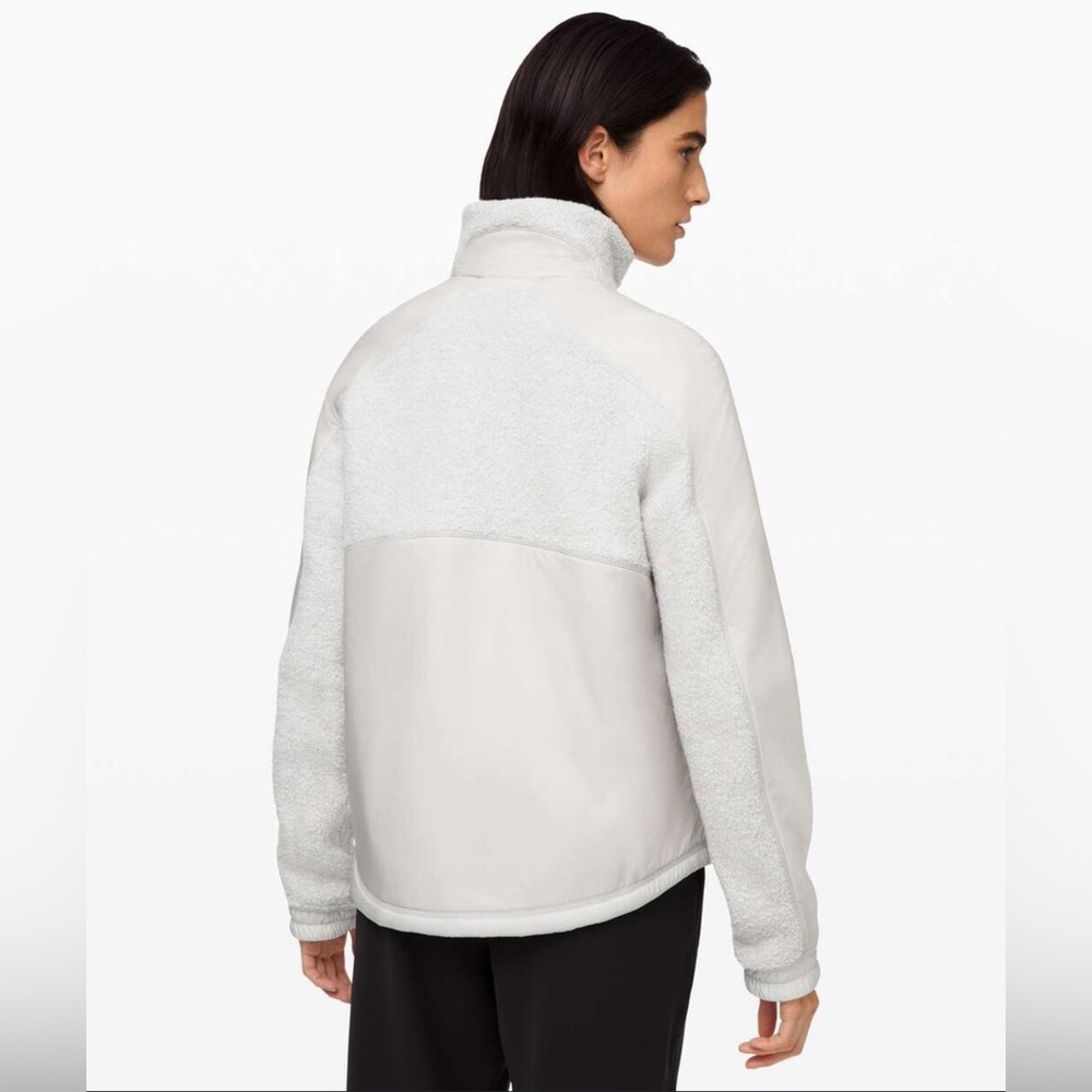 LULULEMON Go Cozy Jacket WOOL SIZE 4 new no tag heathered ceramic - Picture 2 of 11